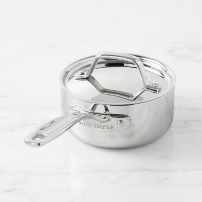 Williams Sonoma Cuisinart 1-Qt Custom-Clad 5-Ply Stainless-Steel Saucepan