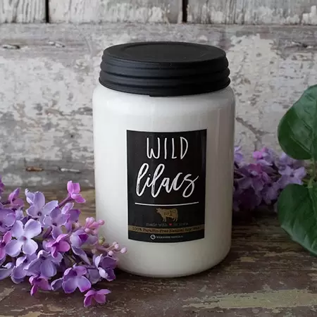 26oz Farmhouse Jar - Wild Lilacs