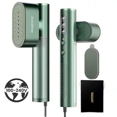 Oneisall - Jack & Rose 2 in 1 Global Voltage Travel Handheld Fabric Steamer 100-240V 15 Seconds Fast Heating - Green
