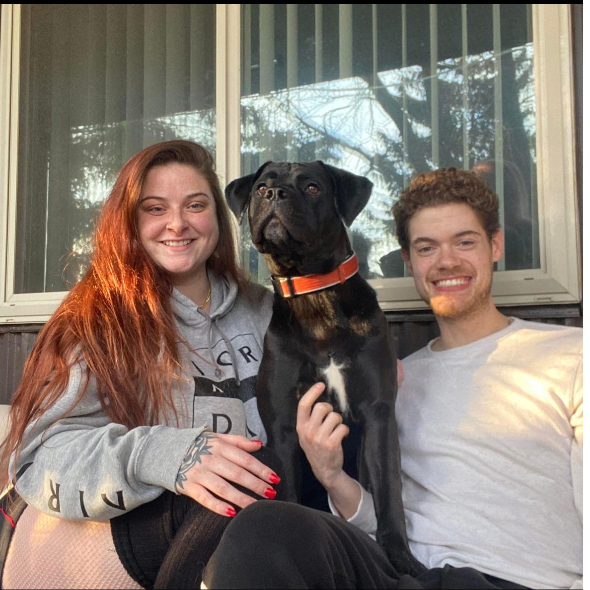 First photo of Raven in our first apartment together in 2021