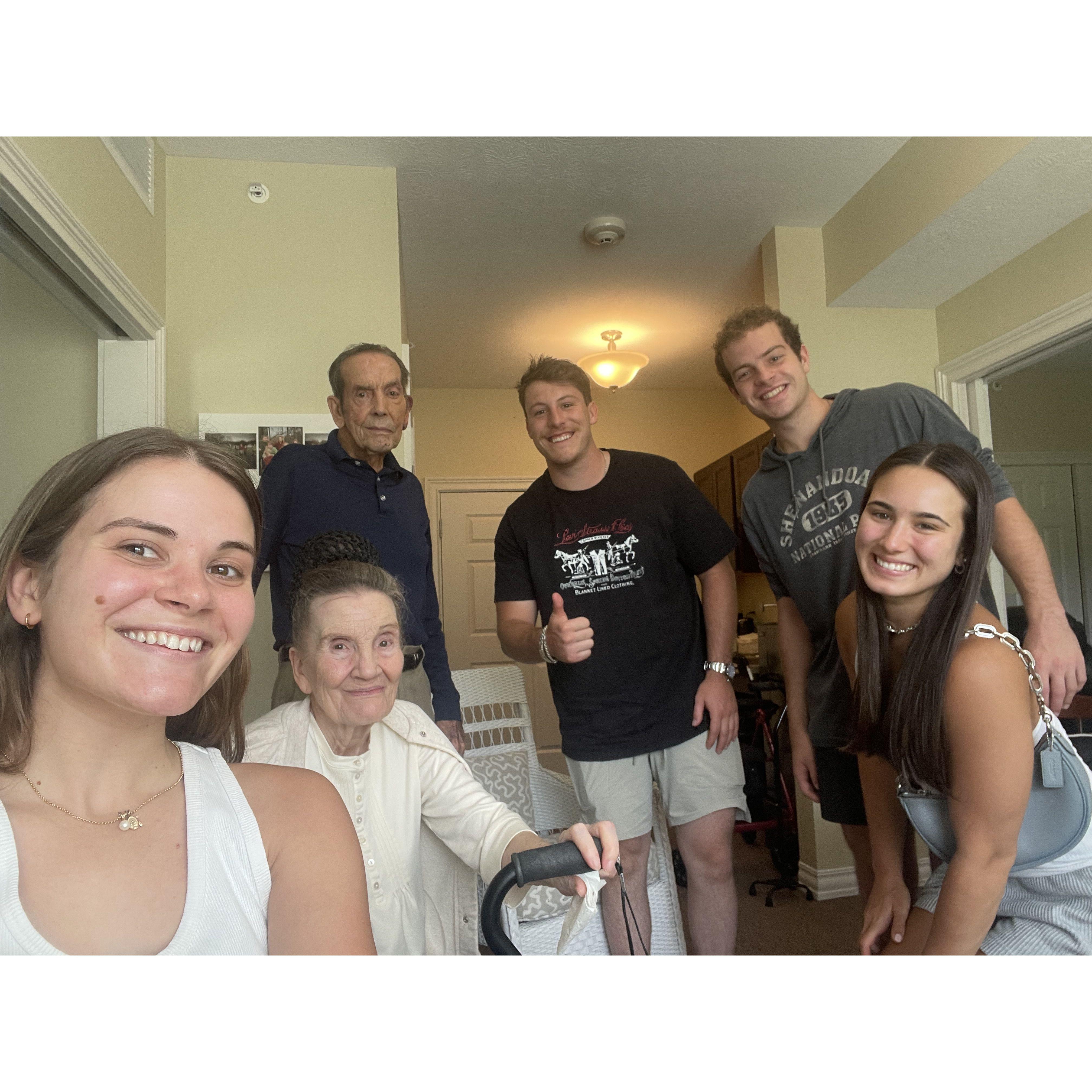 Anthony meeting Sophia's grandparents for the first time!