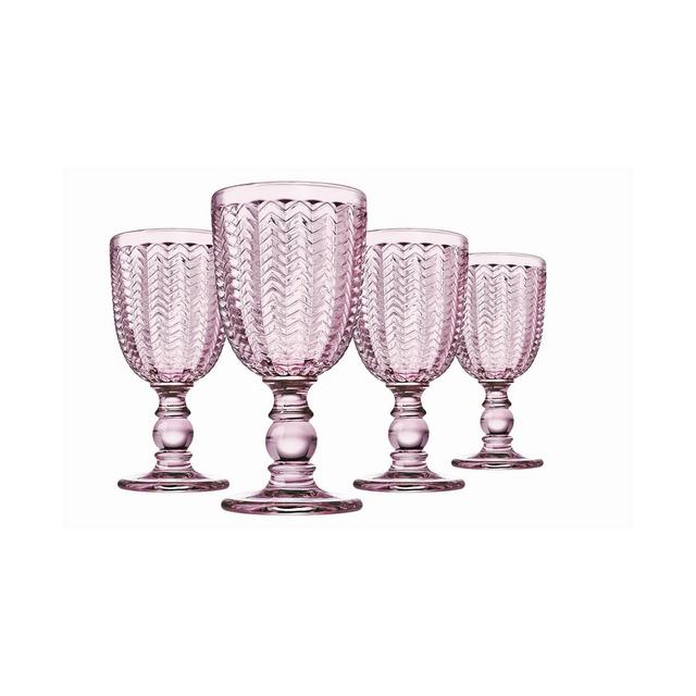 Godinger Carson Modern Vintage Red Wine Glasses, Set of Four