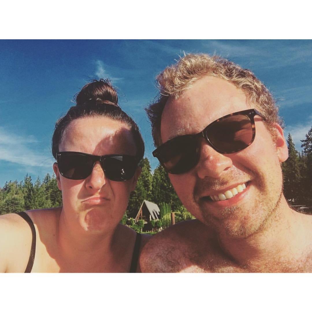 Relaxing at the lake in 2017