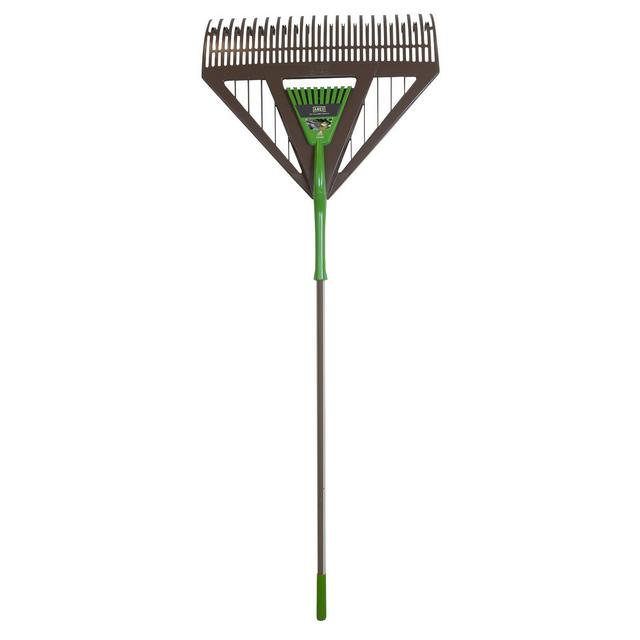 26 in. Dual Tine Poly Leaf Rake with Hand Rake - AMES