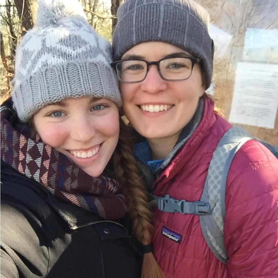 Our first picture together in Bear Brook State Park in NH