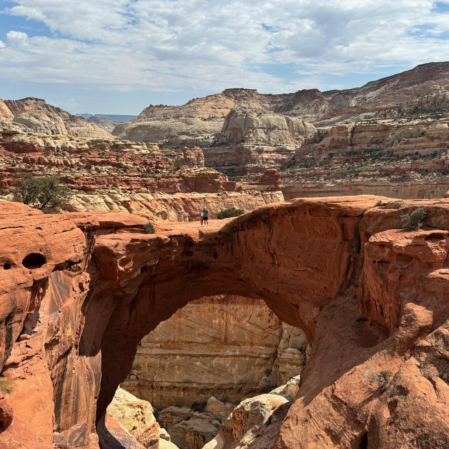 Hiking Cassidy Arch in Capitol Reef!