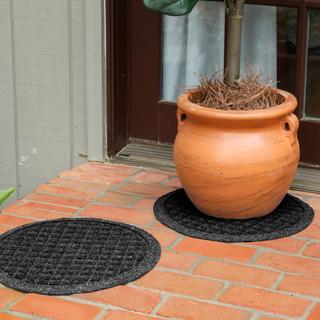 WaterHog Squares Indoor/Outdoor Plant Trivet, Set of 2