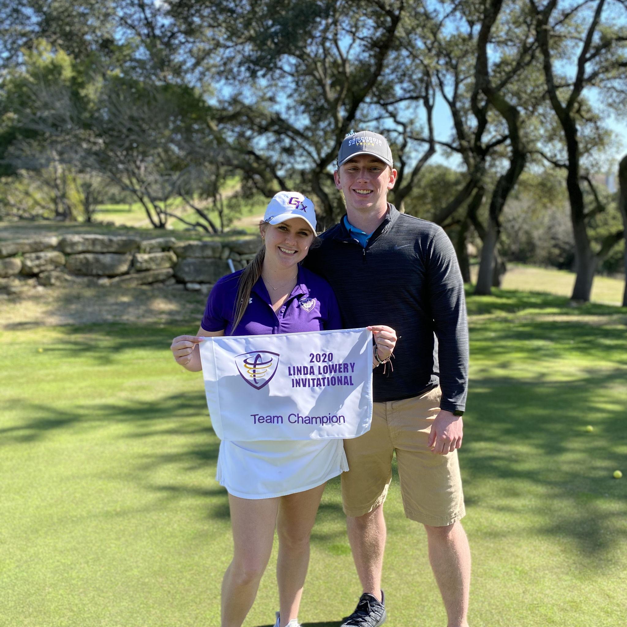 James supporting Loren at her home golf tournament in Austin, TX