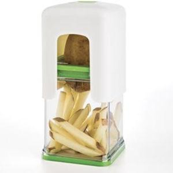 PrepWorks Tower Fry Cutter – Heavy-Duty Potato Cutter for Perfect Fries, Easy-to-Use, Stainless Steel Blades, BPA-Free