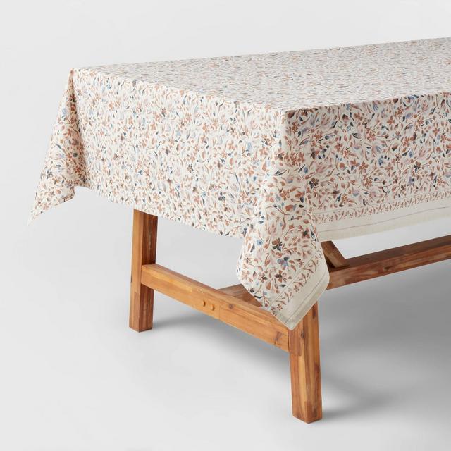 84" x 60" Cotton Floral Tablecloth - Threshold™ designed with Studio McGee
