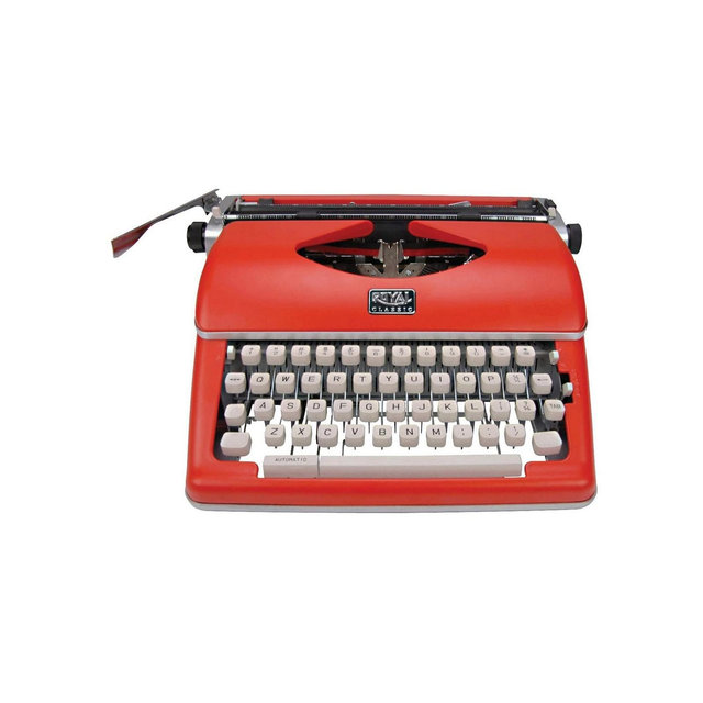 Royal Consumer Classic Retro Manual Typewriter (Red)
