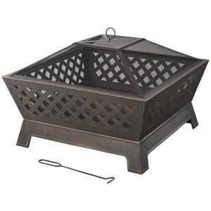 Tipton 34 in. Steel Deep Bowl Fire Pit in Oil Rubbed Bronze