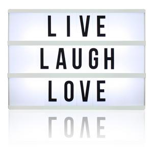 Northpoint GM8282 Lightbox with 109 Letters, Numbers & Symbols, White