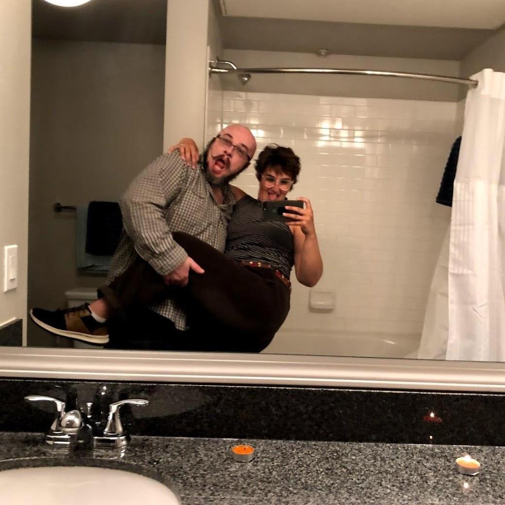 Austin, TX, February, 2019 | Austin and Molly on move-in day at their first apartment together!
