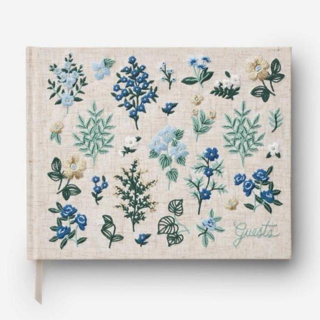 Embroidered Home Guest Book