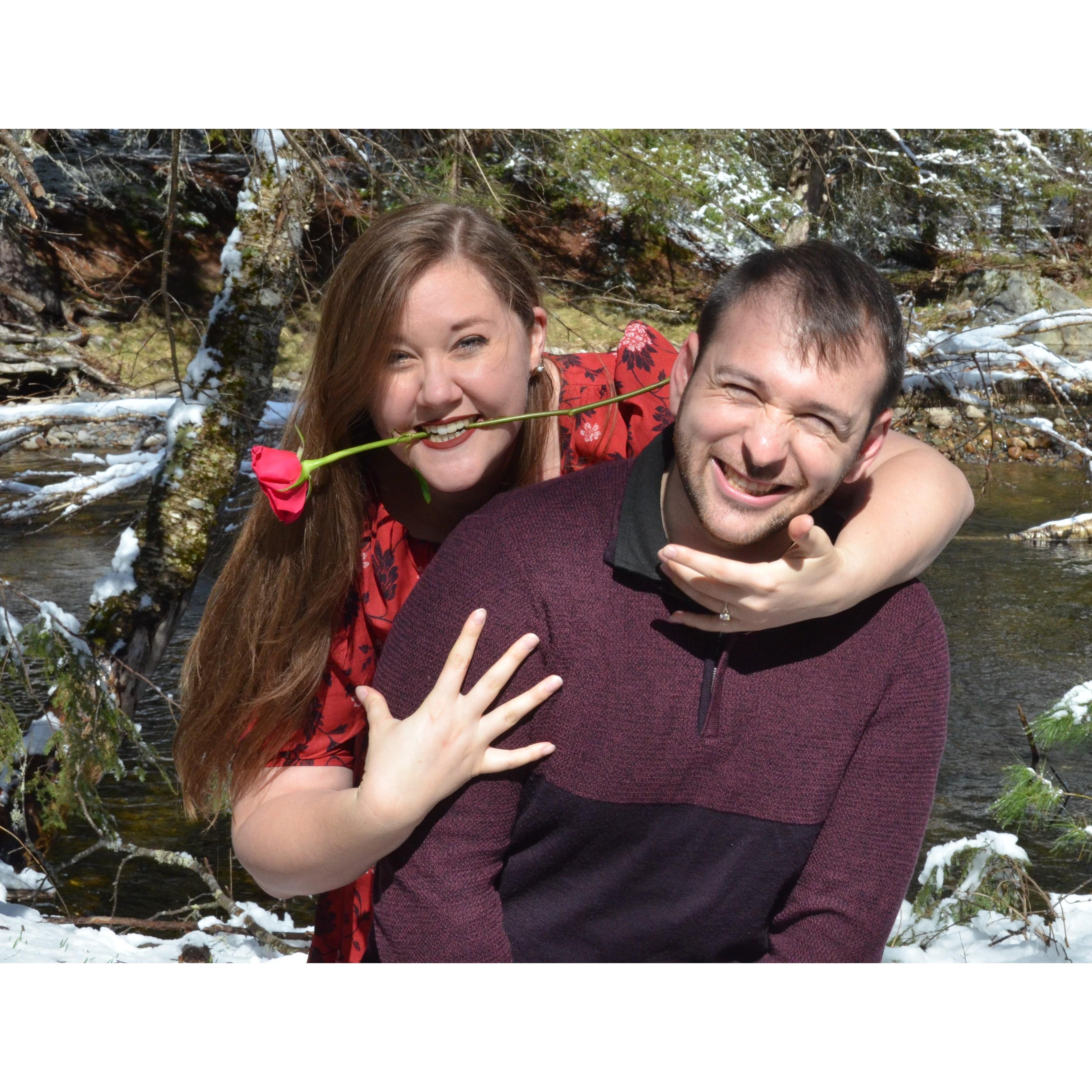 Just after our engagement!