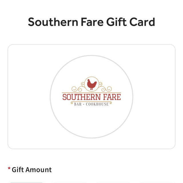Southern Fare Gift Cards