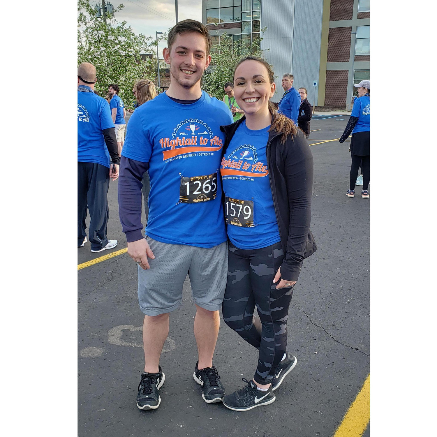 Our first (and last) ever 5K run downtown Detroit 2018
