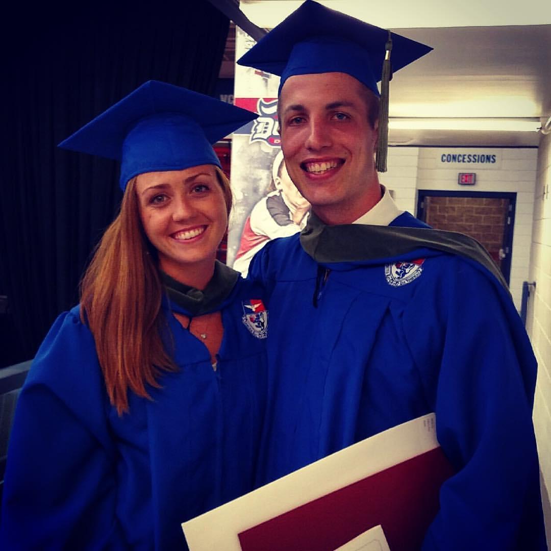 Smiling so big because we FINALLY finished PT school!