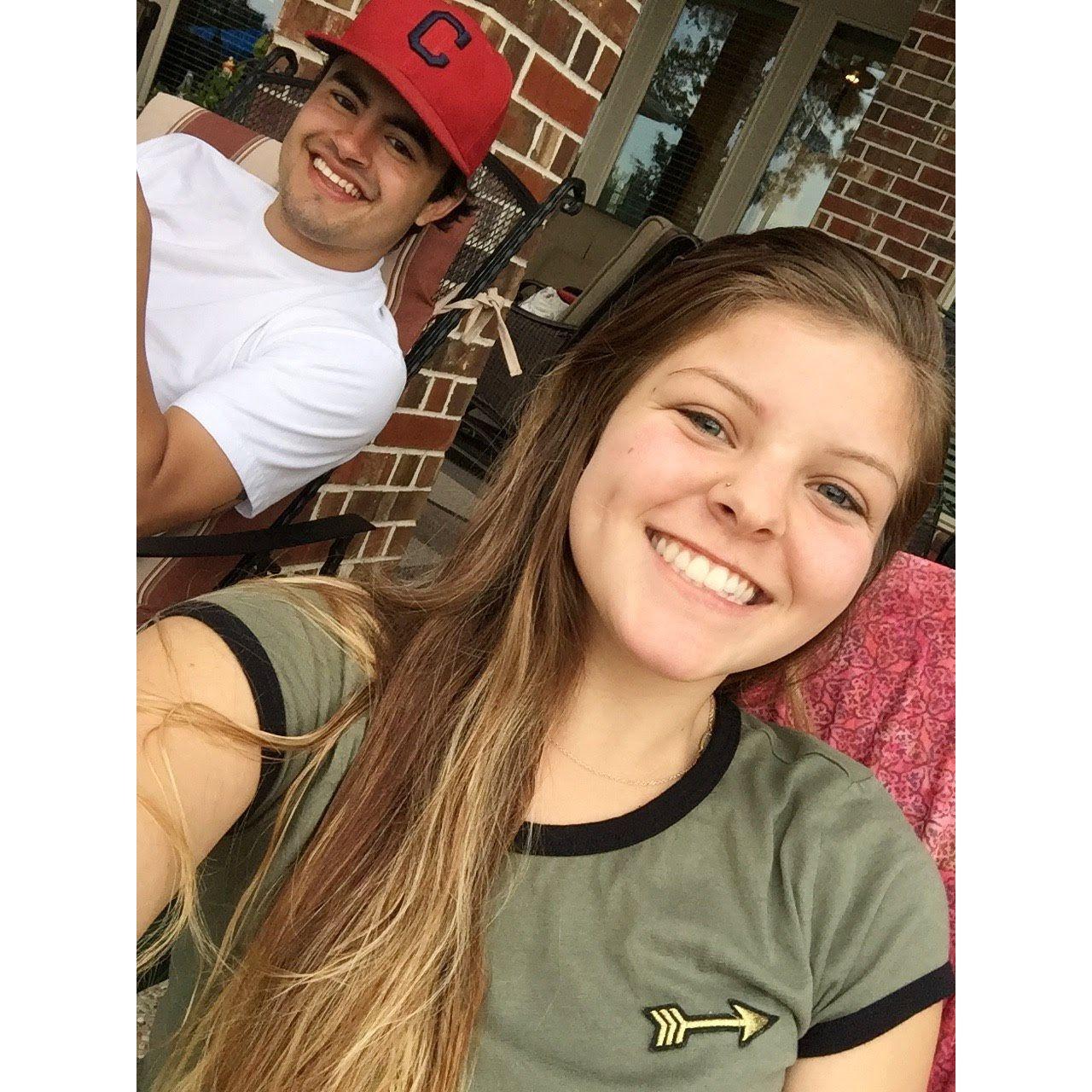 October 1, 2016 | The day we became OFFICIAL official in Houston, TX. Anthony was on a trip with his family and was shipping out the next week. Baylee drove down to visit!