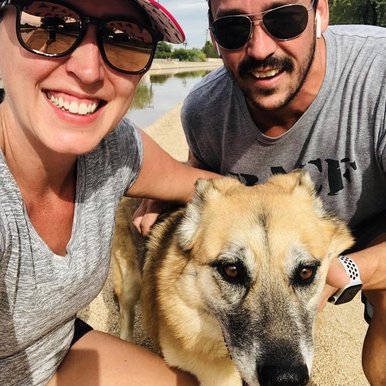 On one of our many runs with Sierra Byerson 🐶