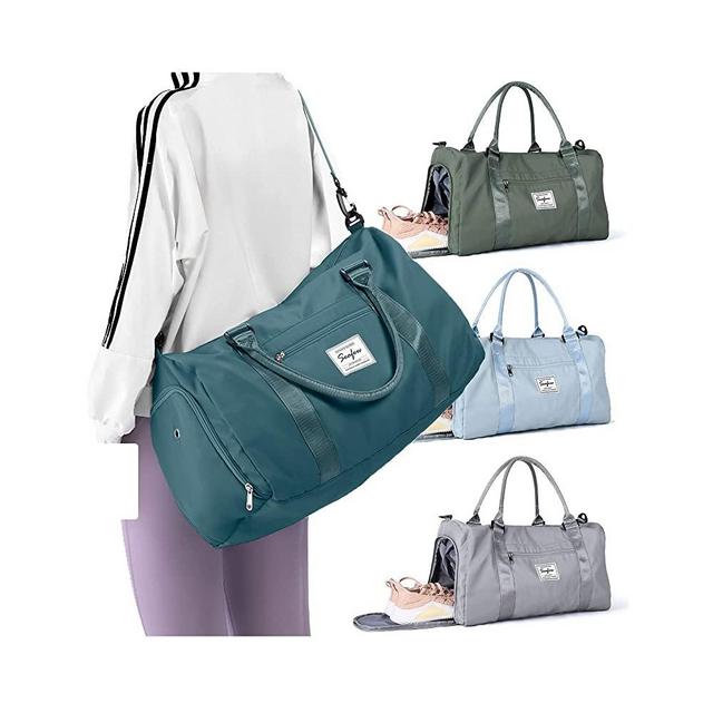 Weekender Duffel Bags for Women Men, Travel Totes Bag for Airplane, Cute Sports Gym Dance Bag Overnight Luggage Bag with Wet Pocket Shoe Compartment, Carry On Hospital Bag for Labor and Delivery