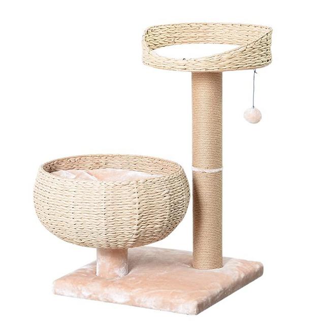 PetPals New Paper Rope Natural Bowl Shaped with Perch Cat Tree…