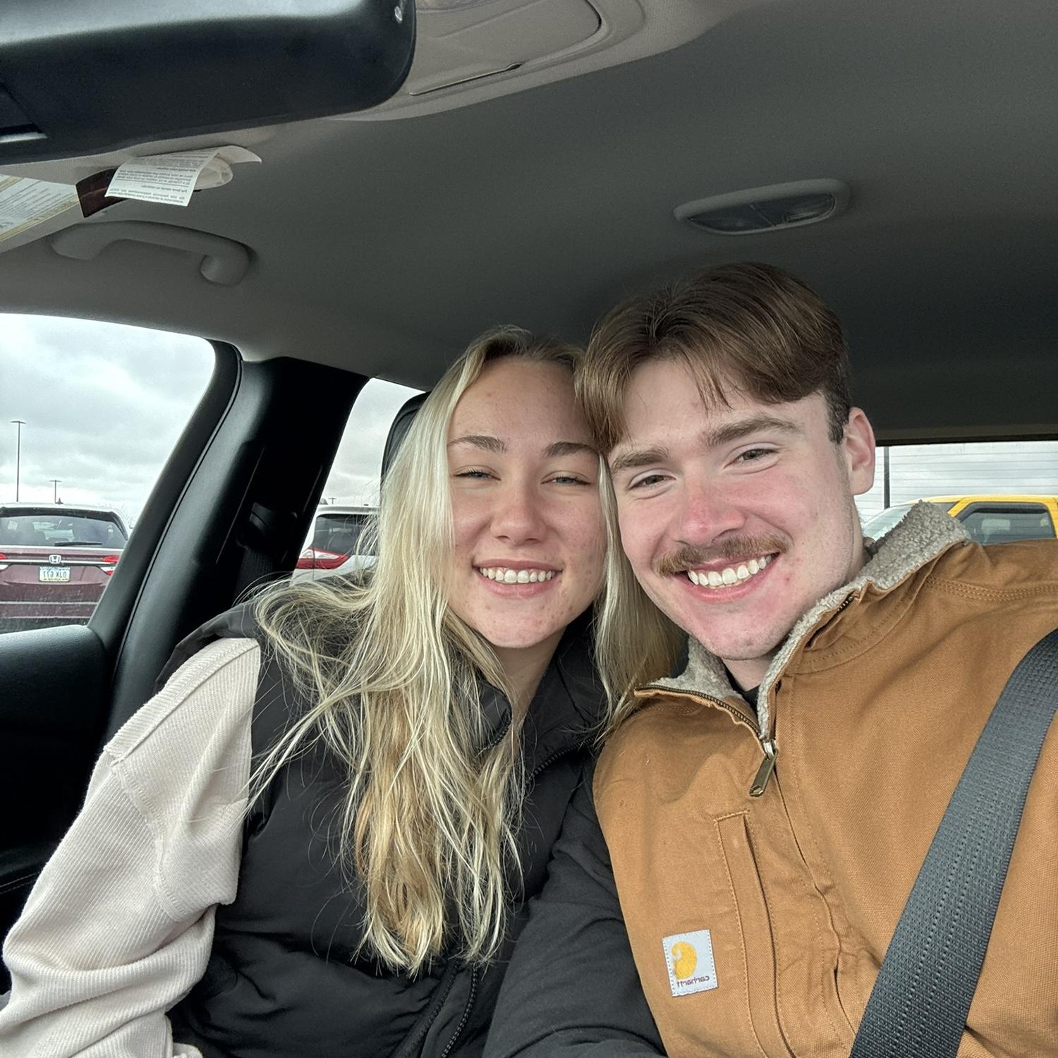 After one of our many church dates that were always followed by Sam's Club runs