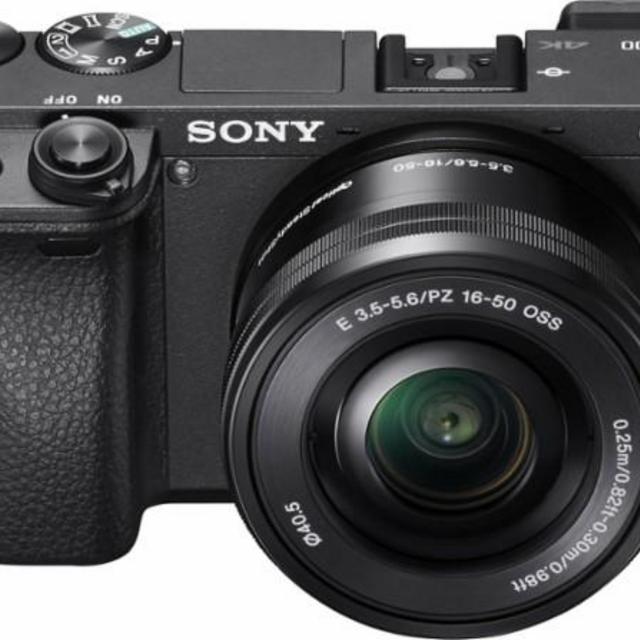 Sony - Alpha a6300 Mirrorless Camera with E PZ 16–50 mm F3.5–5.6 OSS Lens
