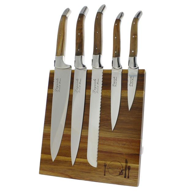 Laguiole® French Home 6-Piece Olivewood Kitchen Knife Set
