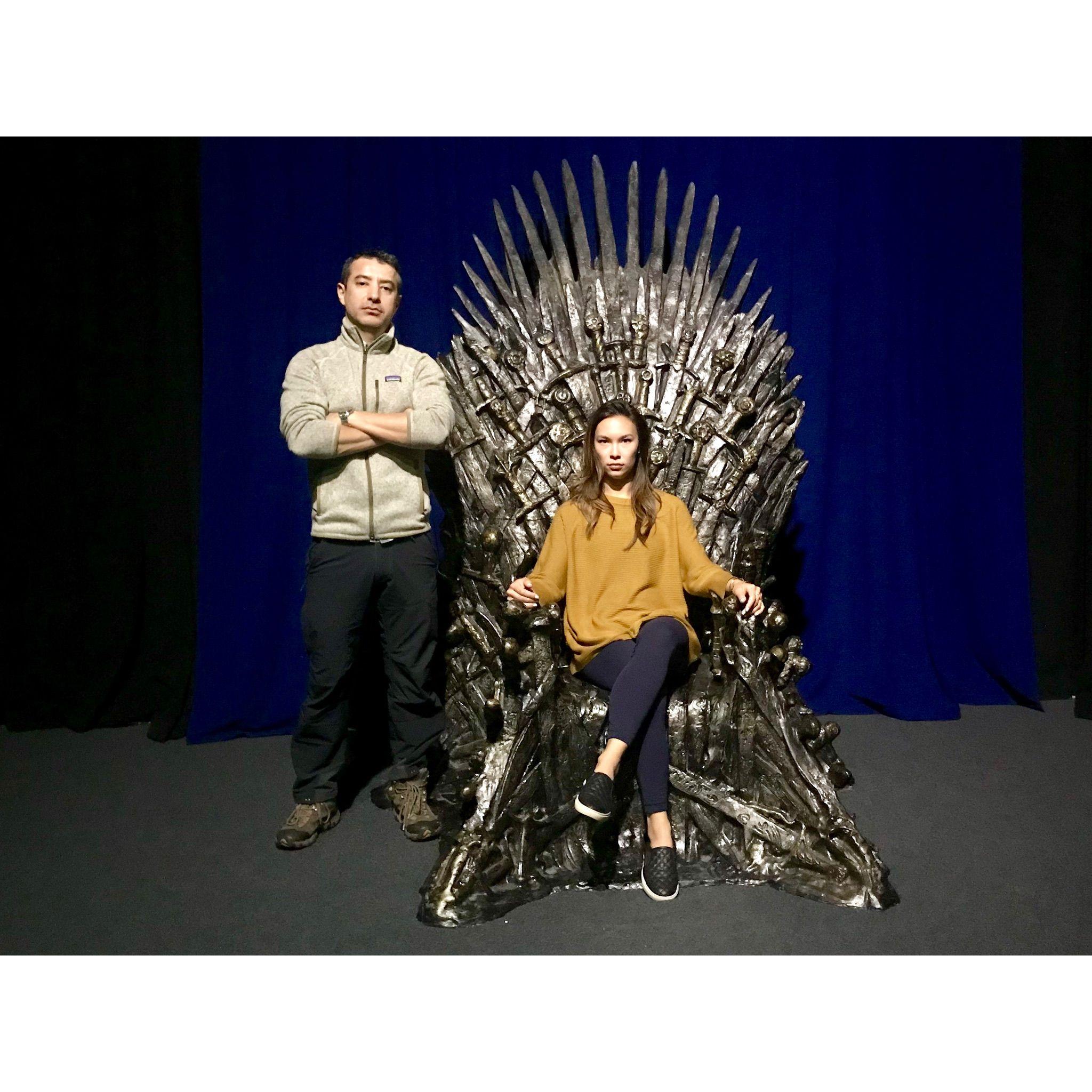 The "real" throne from Game of Thrones! (Ria felt like a real queen too)