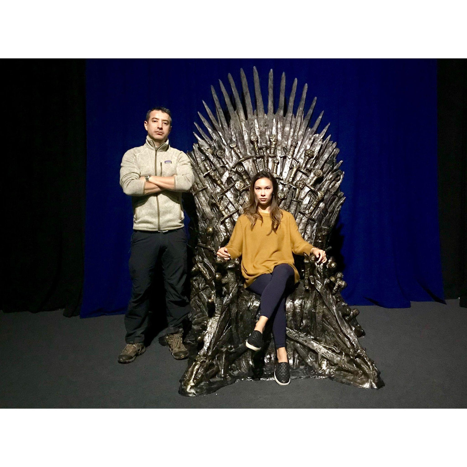 The "real" throne from Game of Thrones! (Ria felt like a real queen too)