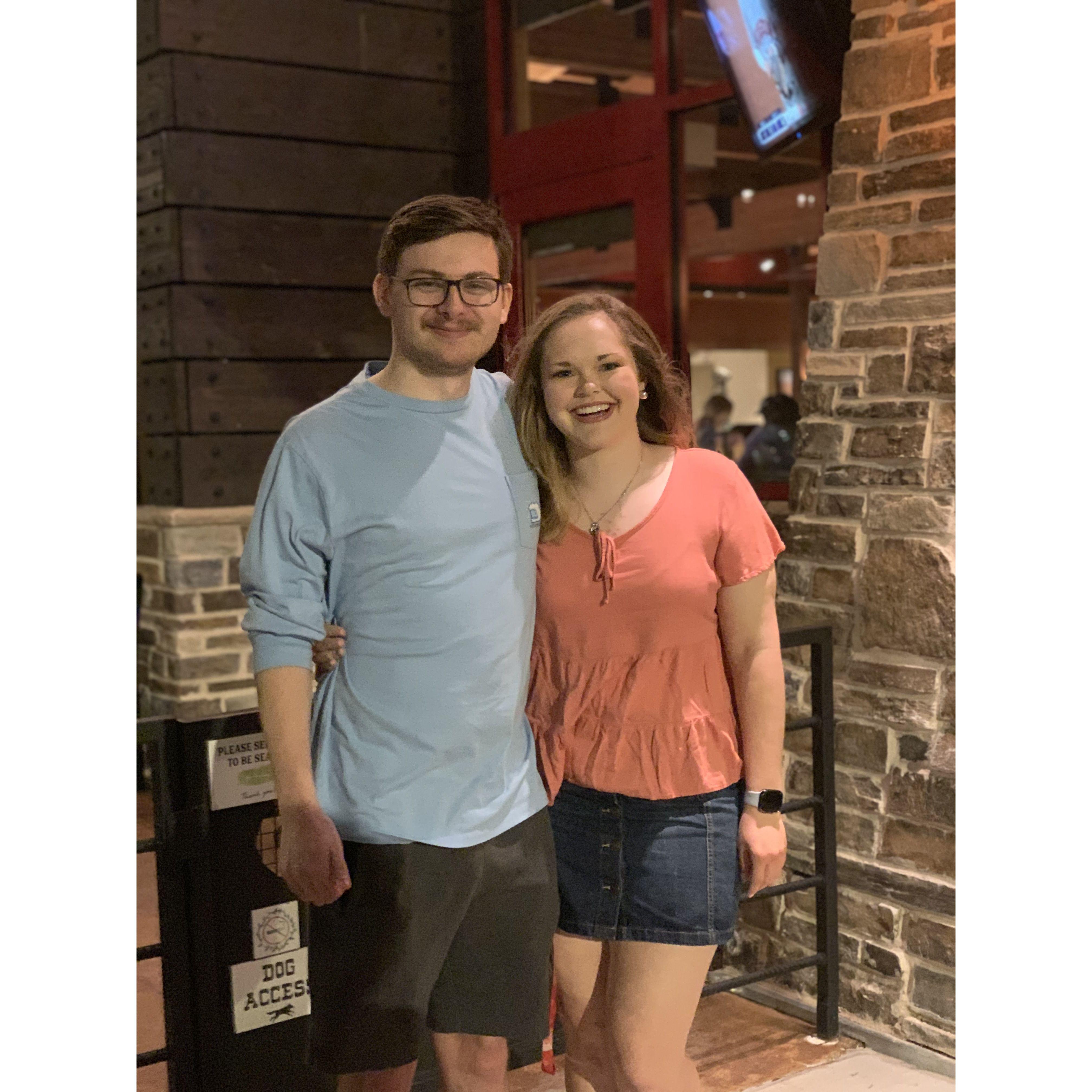 Day before college graduation dinner