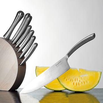 BergHOFF Stainless Steel Knife Set w/ Block (Set of 8)