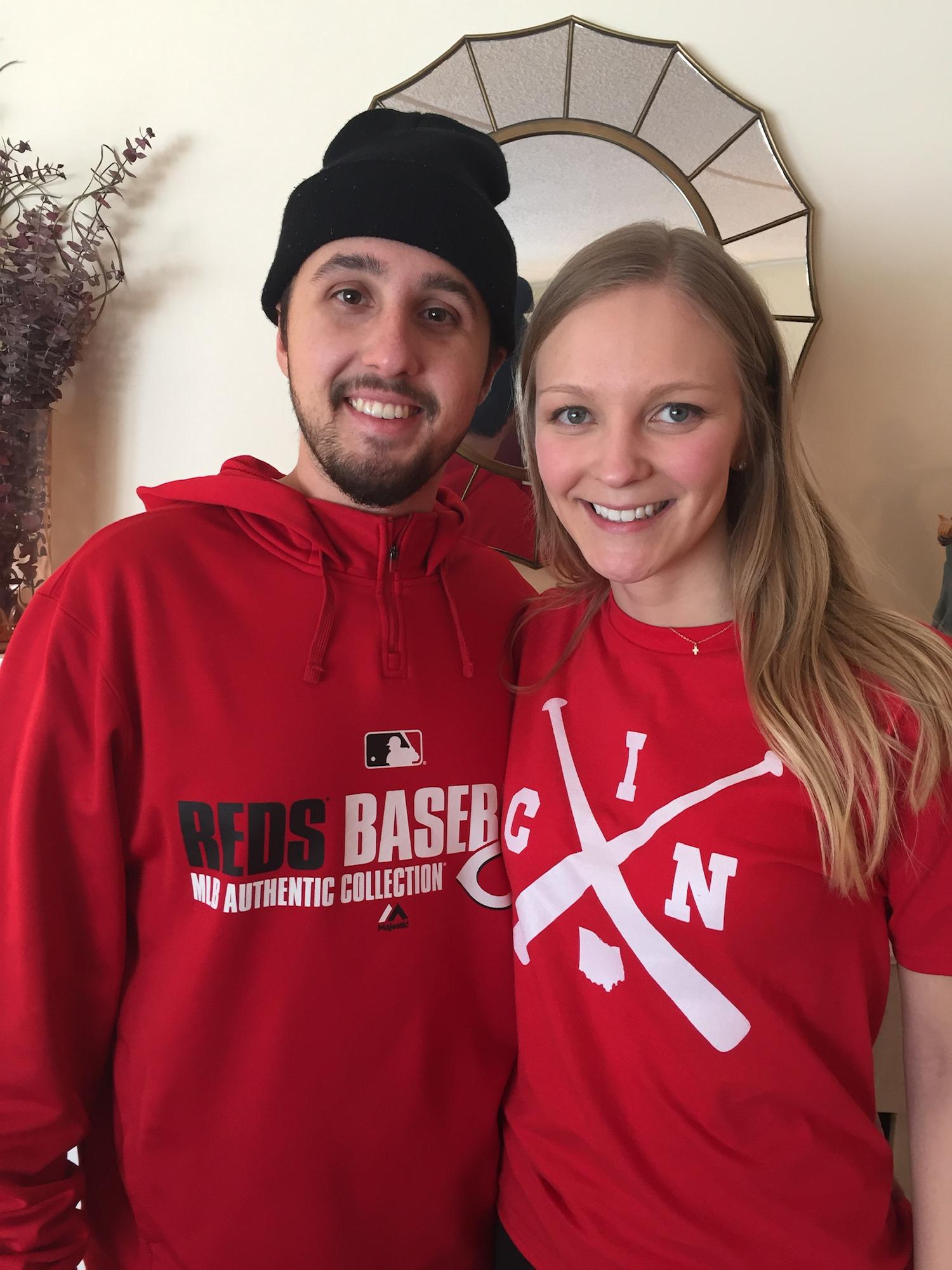Celebrating Nick’s Video & Technology Intern job with the Reds - 2020