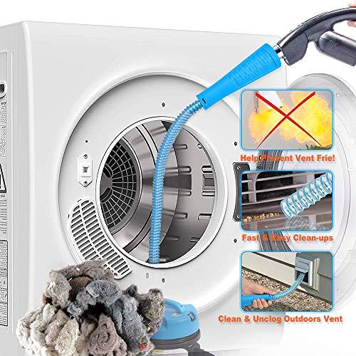 PetOde Dryer Vent Cleaner Kit Dryer Vent Vacuum Attachment Lint Remover Power Washer and Dryer Vent Vacuum Hose
