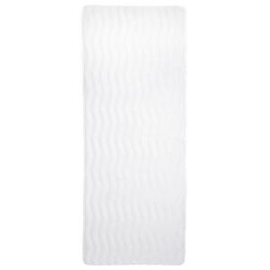 White Wave Memory Foam Extra Long Bath Mat 24"x 60" - Yorkshire Home