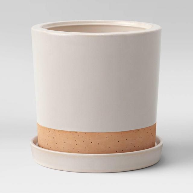 8" Earthenware Planter Cream - Smith & Hawken™