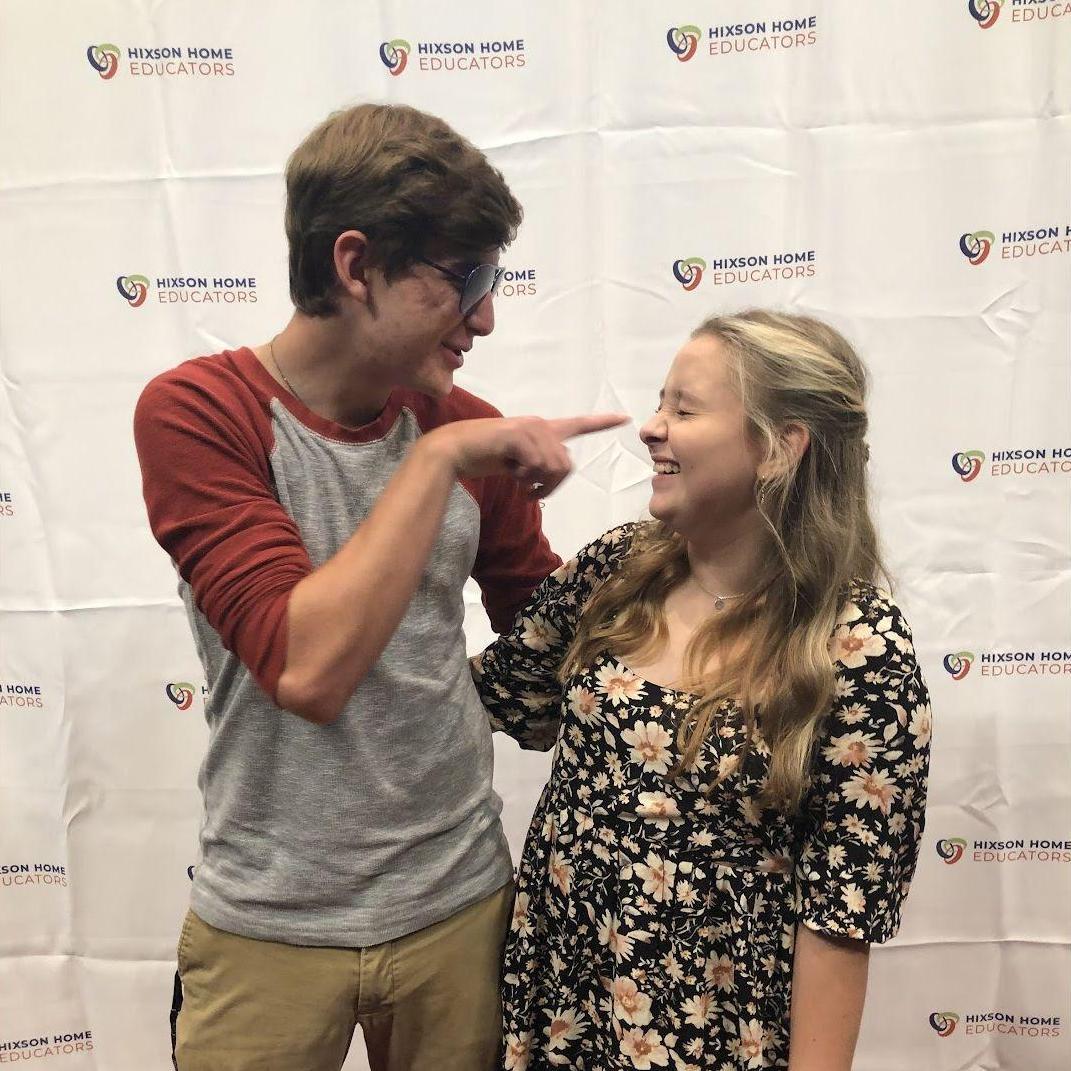 One of our favorite early pictures, taken at Anna's graduation July 2020