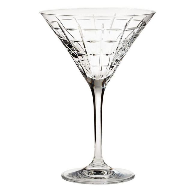 Library Hand-Cut Martini Glass, Each - Clear