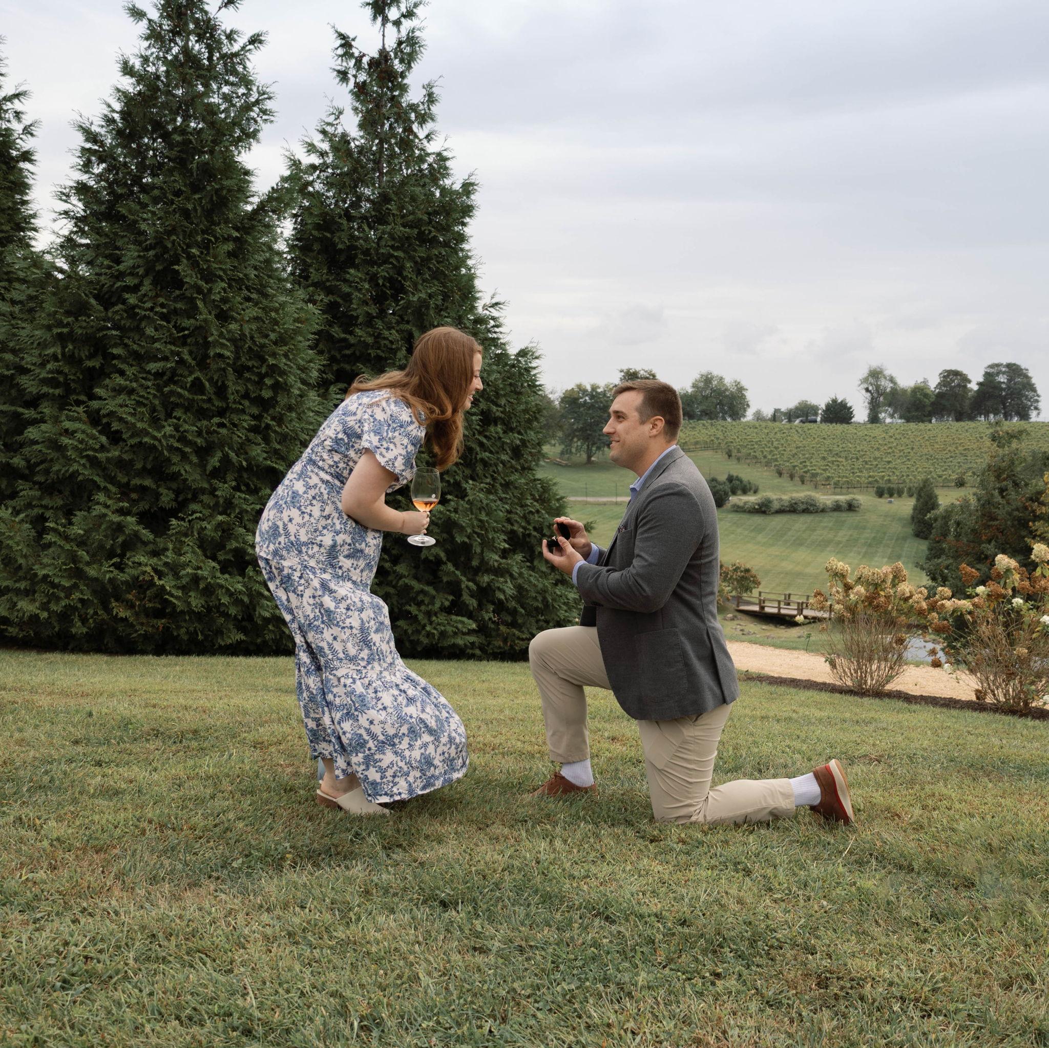 Photos from our engagement at Stone Tower Winery.