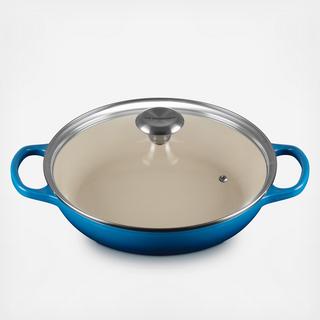 Signature Enameled Cast Iron Braiser with Glass Lid