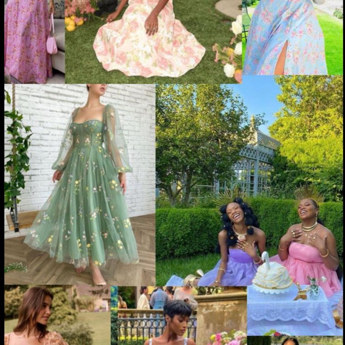 Guest attire example that align with our garden party theme!