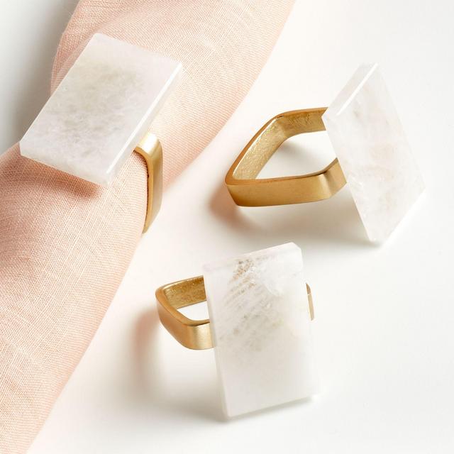 White Quartz Napkin Ring
