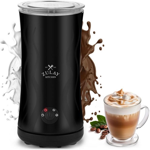 Zulay Kitchen Powerful 4-in-1 Electric Milk Frother and Steamer