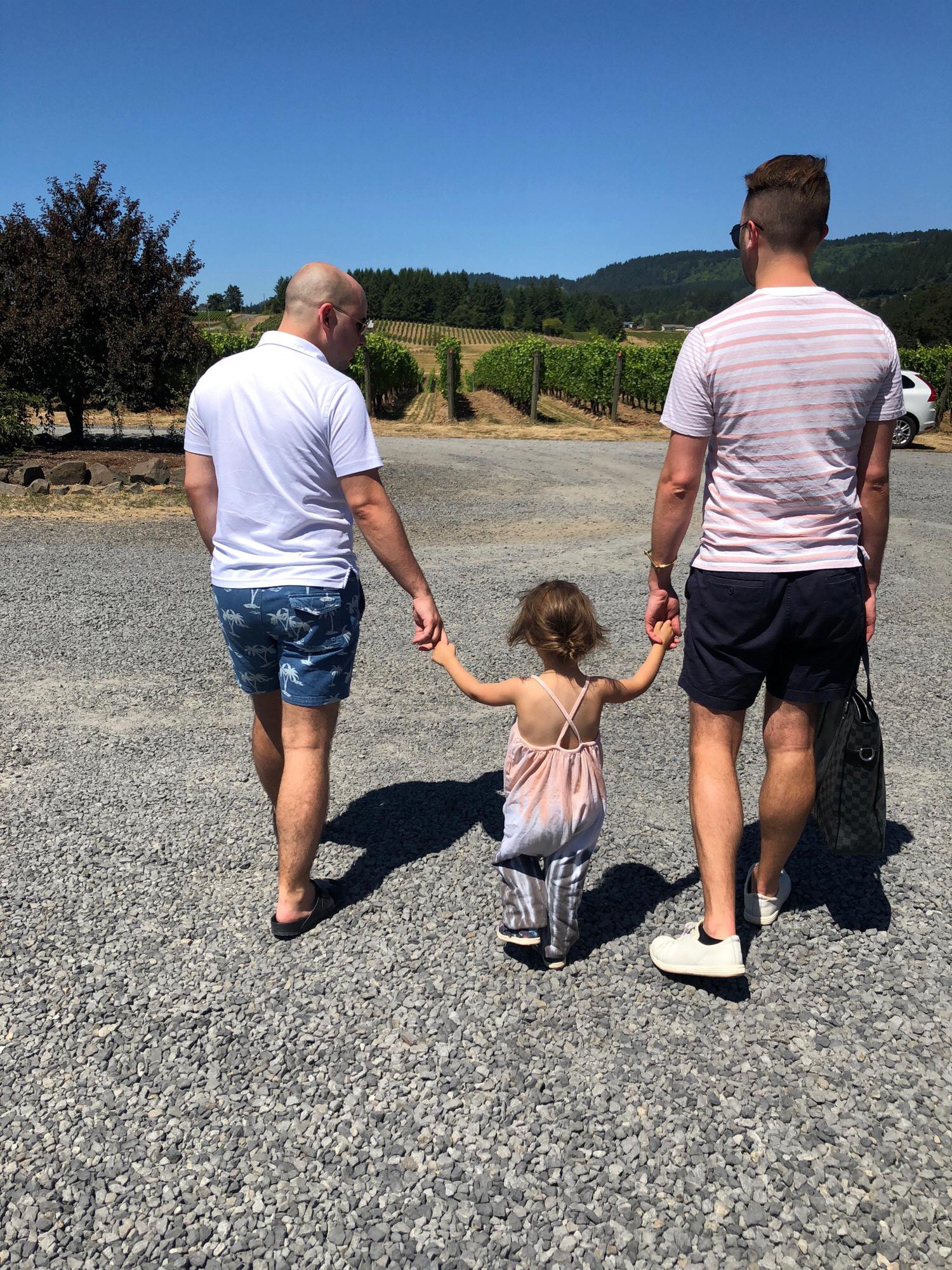 The vineyards with Ella Ruth!