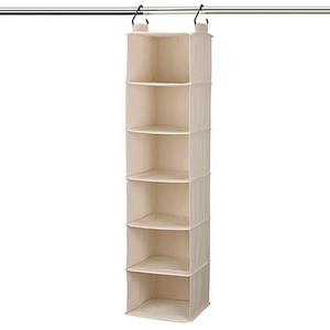 Cedarline Hanging Canvas 6-Shelf Organizer