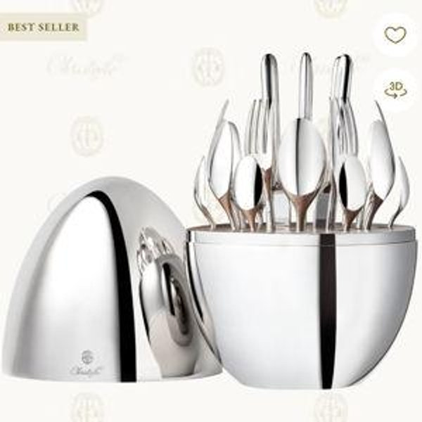 CHRISTOFLE MOOD 24-piece silver-plated cutlery set