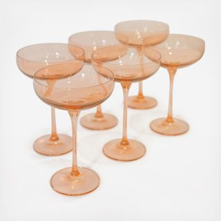 Estelle Champagne Coupe, Set of 6