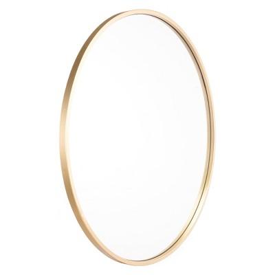 ZM Home 24" Modern Round Mirror Gold
